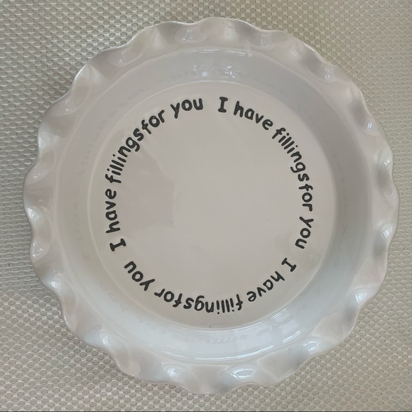 Parini White Ceramic Pie 2 Dish Set NEW - Picture 5 of 10